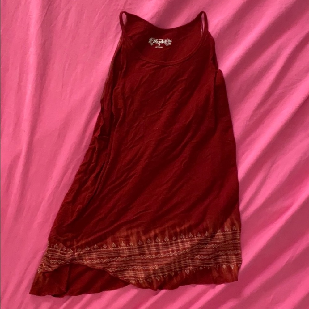 Red tank top